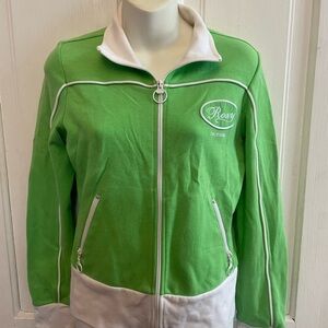 Y2K vintage Roxy Vibrant Green Bomber Jacket